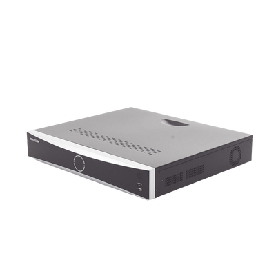 NVR 12 Megapixel (4K) / 32 canales IP / AcuSense (Evita Falsas Alarmas) / Reconocimiento Facial / 4 Bahías de Disco Duro / HDMI en 4K / Alarmas I/O