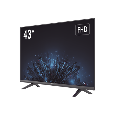 Monitor LED Full HD 43'' / Ideal para Oficina y Hogar / Uso 24-7 / Entrada HDMI/VGA/USB / Compatible con Montaje VESA (200 X 200) / Bocinas Integradas