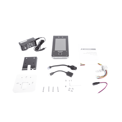 Terminal Min Moe WiFi de Reconocimiento Facial ULTRA RÁPIDO (Exterior IP65) / Hasta 1.5 mts en lectura / Soporta P2P Hik-Connect / 3,000 Usuarios /QR y Videoportero (ambientes de bajo ruido) / HIK-IA