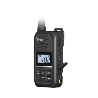 Radio Portátil Analógico UHF ICOM IC-F200 / 2W / 16 Canales / 450-470 MHz / IP54 / MIL-STD810 / Audio 600 mW / USB-C