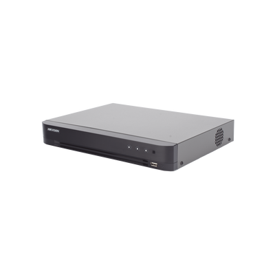 DVR 8 Canales TURBOHD + 4 Canales IP / 5 Megapixel Lite - 3K Lite / Audio de Dos Vías por Coaxitron / Reconocimiento Facial / ACUSENSE (Evita falsas alarmas) / 1 Bahía de Disco Duro / Salida de Video en Full HD