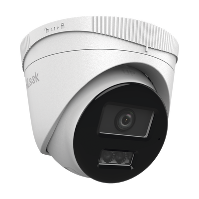 HiLook Series / Turret IP de 2 Megapixel / Lente 2.8 mm / 30 mts IR / Micrófono Integrado / Exterior IP67 / PoE / dWDR / H.265+ / ONVIF