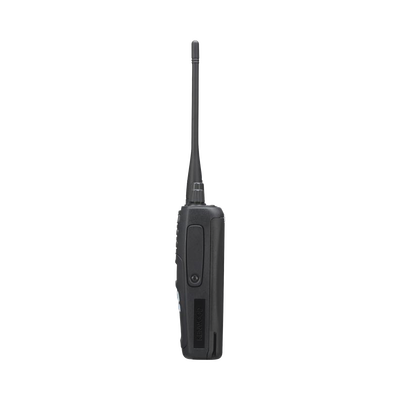 Radio portátil UHF 450-520 MHz, Digital NXDN-Analógico, 5 Watts, 260 Canales, 9 Teclas, Roaming, Encriptación, GPS*, Inc. antena, batería, cargador y clip