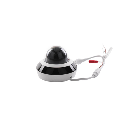 Mini Domo PTZ IP 2 Megapixel / 4X Zoom / H.265+ / 20 mts IR EXIR / WDR 120dB / PoE / IK10 / Exterior IP66 / Ultra Baja Iluminación / Micrófono Integrado / PoE