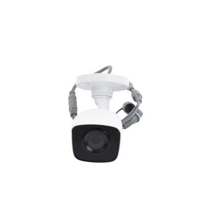 Bala TURBOHD 2 Megapíxel (1080p) / Gran Angular 106° / Lente 2.8 mm / Audio por Coaxitron / 30 mts IR EXIR / Exterior IP66 / 4 Tecnologías / dWDR