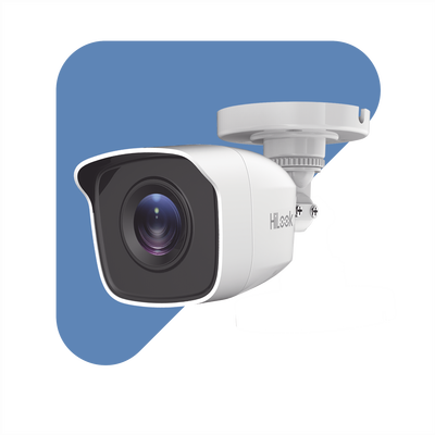Bala TURBOHD 2 Megapíxeles (1080p) / Gran Angular 103° / Lente 2.8 mm / IR EXIR Inteligente 20 mts / Exterior IP66 / dWDR / TVI-AHD-CVI-CVBS