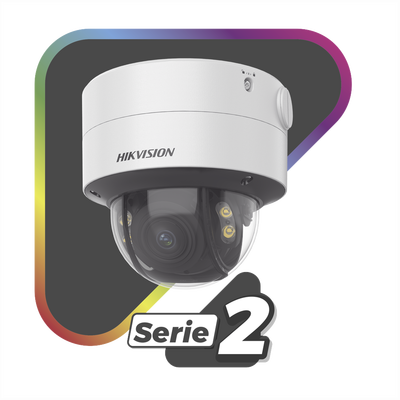 Domo IP 4 Megapixel / Imagen a Color 24/7 / Lente 3.6 - 9 mm / Luz Blanca 40 mts / WDR 130 dB / Exterior IP67 / IK10 / Captura Facial / ACUSENSE / MicroSD / ACUSEARCH