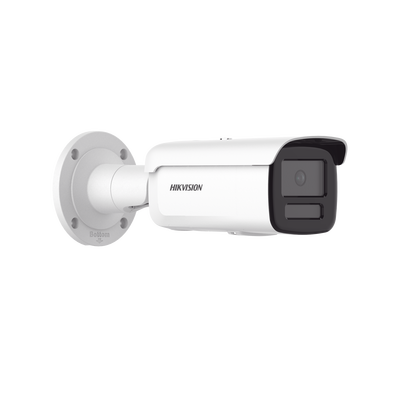 [Dual Light + ColorVu] Bala IP 8 Megapixel / Lente 4 mm / 60 mts IR + 60 mts Luz Blanca / Exterior IP67 /   WDR 130 dB / Videoanaliticos (Filtro de Falsas Alarmas) / Captura Facial / ACUSEARCH