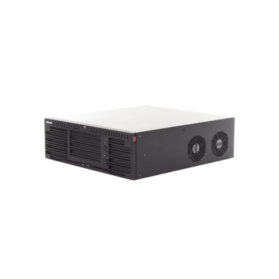 [Doble Poder de Decodificación] NVR 32 Megapixel (8K) / 64 Canales IP / AcuSense / ANPR / Conteo de Personas / Heat Map / 16 Bahías de Disco Duro /  Soporta RAID con Hot Swap / 2 HDMI en 8K / Soporta POS / Alarmas I/O  / Smart Search