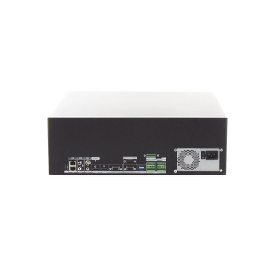 [Doble Poder de Decodificación] NVR 32 Megapixel (8K) / 64 Canales IP / AcuSense / ANPR / Conteo de Personas / Heat Map / 16 Bahías de Disco Duro /  Soporta RAID con Hot Swap / 2 HDMI en 8K / Soporta POS / Alarmas I/O  / Smart Search