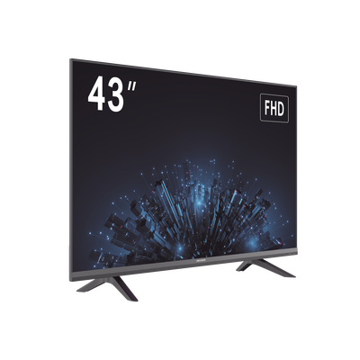 Monitor LED Full HD 43'' / Ideal para Oficina y Hogar / Uso 24-7 / Entrada HDMI/VGA/USB / Compatible con Montaje VESA (200 X 200) / Bocinas Integradas