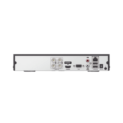 [Audio Bidireccional] DVR 4 Canales TurboHD + 1 Canal IP / 2 Megapixel (1080p) Lite / Acusense Lite (Evita Falsas Alarmas) / Audio por Coaxitron / 1 Bahia de Disco Duro / H.265+ / Salida de Vídeo Full HD