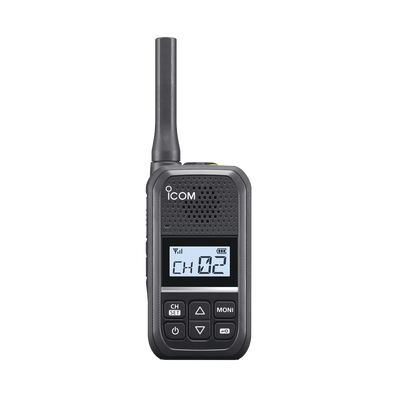 Radio Portátil Analógico UHF ICOM IC-F200 / 2W / 16 Canales / 450-470 MHz / IP54 / MIL-STD810 / Audio 600 mW / USB-C
