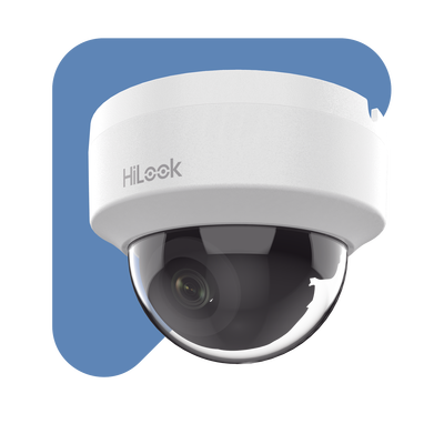 HiLook Series / Domo IP 4 Megapixel  / Lente 2.8 mm (Gran Angular) / 20 mts IR / Interior / PoE / dWDR / H.265+ / ONVIF