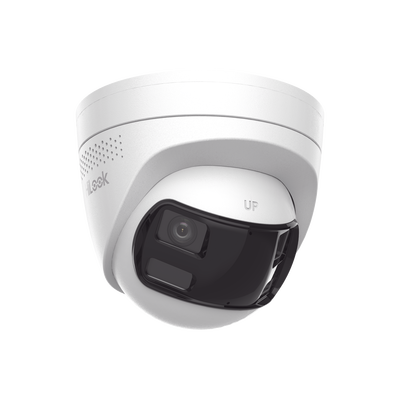 [Dual Light] Turret IP 8 Megapixel / Imagen Panorámica 180°/ PoE / Micrófono y Bocina Integrado / Exterior IP67 / Audio Bidireccional / Alarma Visual y Auditiva Integrada / Smart Supplement Light / Micro SD 512 GB