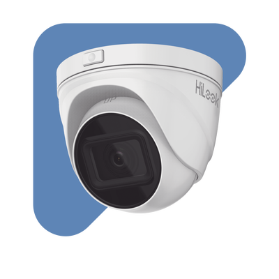 Turret IP 2 Megapixel / Lente Motorizado 2.8 - 12 mm / 30 mts IR EXIR / PoE / Exterior IP67 / dWDR / Micro SD / H.265+