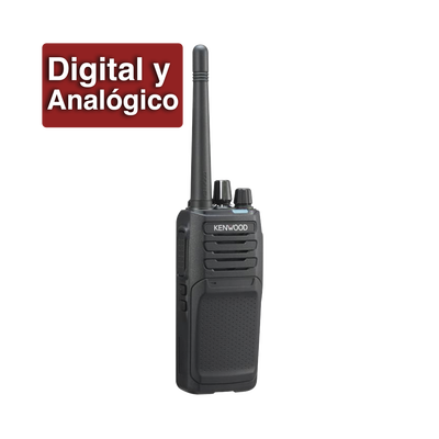 Radio Portátil VHF Digital NXDN / 136-174 MHz / 5 W / 64 Canales / Roaming / Encriptación / MIL-STD-810 / DMR Opcional vía Licencia