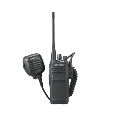 Radio portátil UHF 400-470 MHz, Digital DMR-Analógico, 5 Watts, 64 Canales, Roaming, Encriptación, GPS*, Inc. antena, batería, cargador y clip