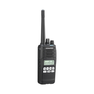 Radio portátil UHF 450-520 MHz, Digital NXDN-Analógico, 5 Watts, 260 Canales, 9 Teclas, Roaming, Encriptación, GPS*, Inc. antena, batería, cargador y clip