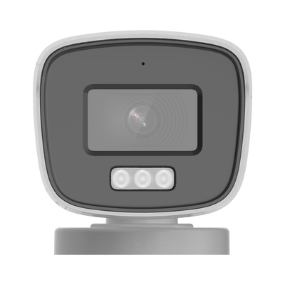 [Dual Light + ColorVu] Bala TURBOHD 2 megapixel / 40 mts IR + 40 mts luz blanca / Lente 2.8 (101° de Visión) / Exterior IP66 / Audio por Coaxitron / TVI-AHD-CVI-CVBS / Metal / Smart-Hybrid light