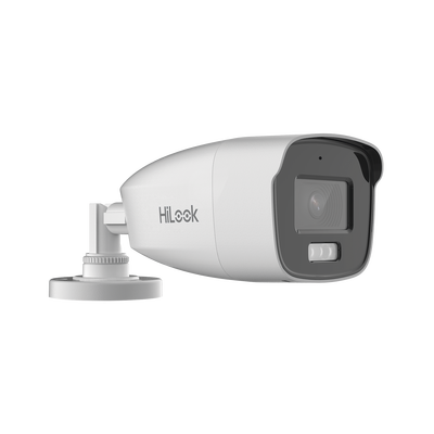 [Dual Light + ColorVu] Bala TURBOHD 3K megapixel / 40 mts IR + 40 mts luz blanca / Lente 2.8 (104° de Visión) / Exterior IP66 / Audio por Coaxitron / TVI-AHD-CVI-CVBS / Metal  / Smart-Hybrid light