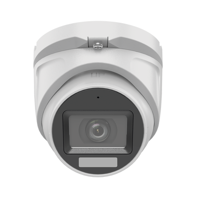 [Dual Light + ColorVu] Turret TURBOHD 2 megapixel / 30 mts IR + 20 mts luz blanca/ Lente 2.8 (100° de Visión) / Exterior IP66 / Audio por Coaxitron / TVI-AHD-CVI-CVBS / Metal / Smart-Hybrid Light