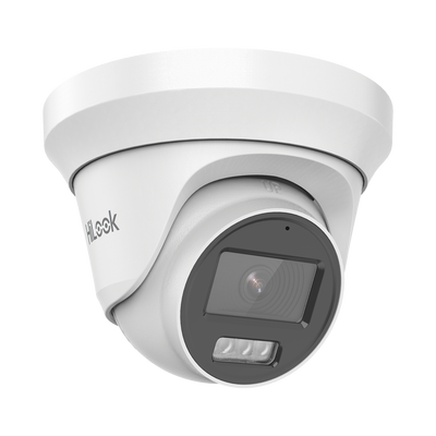 [Dual Light + ColorVu] Turret TURBOHD 2 megapixel / 40 mts IR + 20 mts luz blanca/ Lente 2.8 (100° de Visión) / Exterior IP66 / Audio por Coaxitron / TVI-AHD-CVI-CVBS / Metal