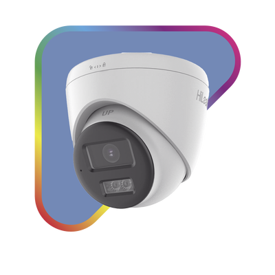 [Audio Bidireccional + Dual Light + ColorVu] Turret TURBOHD 2 Megapixel (1080p) / Lente 2.8 mm / 40 mts IR EXIR + 40 mts Luz Blanca / Micrófono y Bocina Integrado / Exterior IP67 / dWDR
