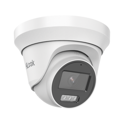 [Dual Light + ColorVu] Turret TURBOHD 3K megapixel / 40 mts IR + 20 mts luz blanca/ Lente 2.8 (105° de Visión) / Exterior IP66 / Audio por Coaxitron / TVI-AHD-CVI-CVBS / Metal