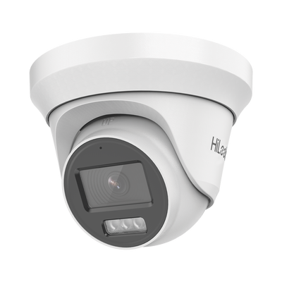[Dual Light + ColorVu] Turret TURBOHD 3K megapixel / 40 mts IR + 20 mts luz blanca/ Lente 2.8 (105° de Visión) / Exterior IP66 / Audio por Coaxitron / TVI-AHD-CVI-CVBS / Metal