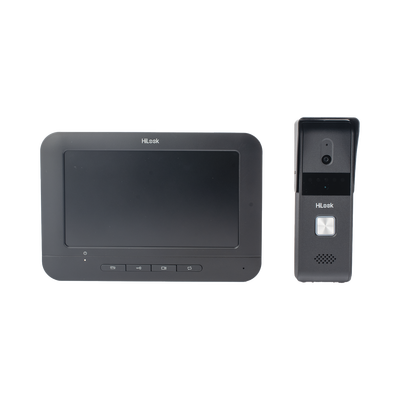 Kit de Videoportero Analógico con Pantalla LCD a Color de 7'' / Frente de Calle para Exterior IP65 / Salida de Relevador
