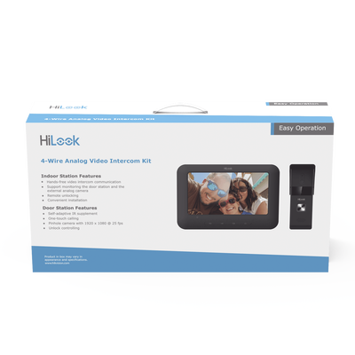 Kit de Videoportero Analógico con Pantalla LCD a Color de 7'' / Frente de Calle para Exterior IP65 / Salida de Relevador